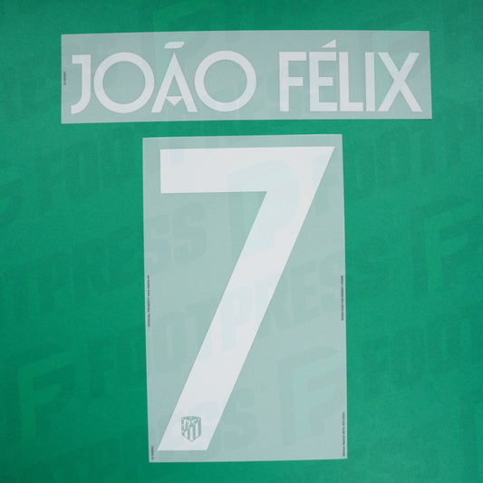 Flocage Officiel - Atletico Madrid, Joao Felix, 2022/2023, Home, Blanc