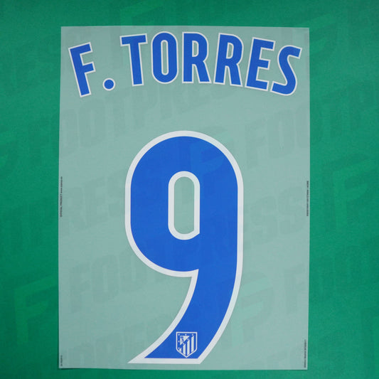 Flocado Oficial - Atlético Madrid, Torres, 2016/2017, Local, Azul