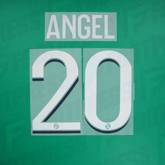 Flocage Officiel - Lille OSC, Angel Gomes, 2022/2023, Home, Blanc (LOSC)