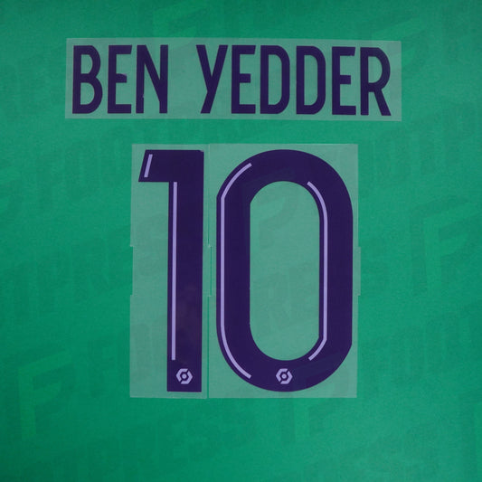 Official Nameset - AS Monaco, Ben Yedder, 2022/2023, Third, Purple