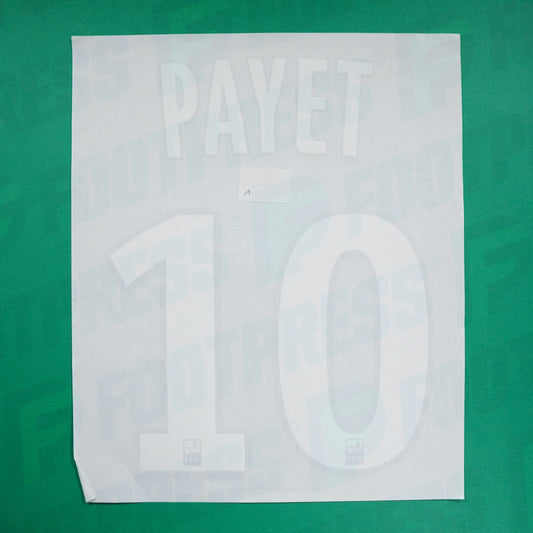 Flocage Officiel - Olympique de Marseille, Payet, 2018/2019, Third, Blanc/Bleu foncé (OM)