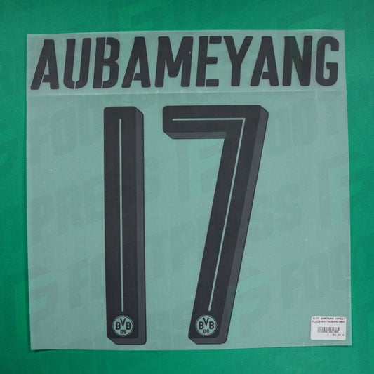 Flocado Oficial - Borussia Dortmund, Aubameyang, 2016/2017, Local, Negro