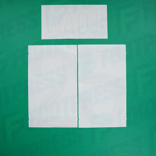 Flocage Officiel - AS Saint-Etienne, Wadji, 2022/2023, Away, Vert (ASSE)