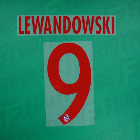 Flocado Oficial - Bayern Munich, Lewandowski, 2017/2018, Tercera, Rojo