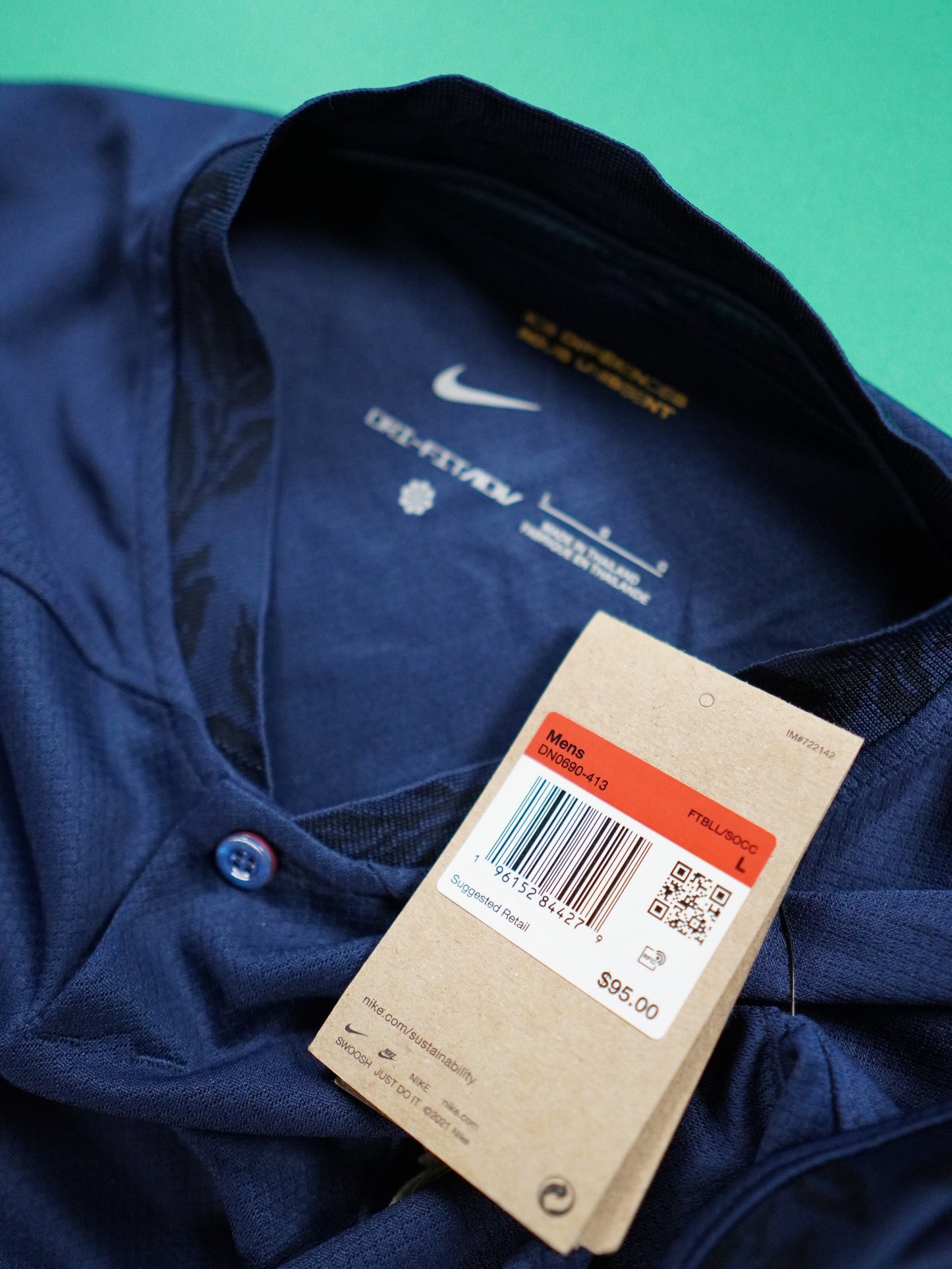 Maillot Officiel - France, 2022, Home Sans étoile, Boutique, (L), BNWT