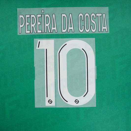 Flocage Officiel - RC Lens, Pereira Da Costa, 2022/2023, Away, Blanc