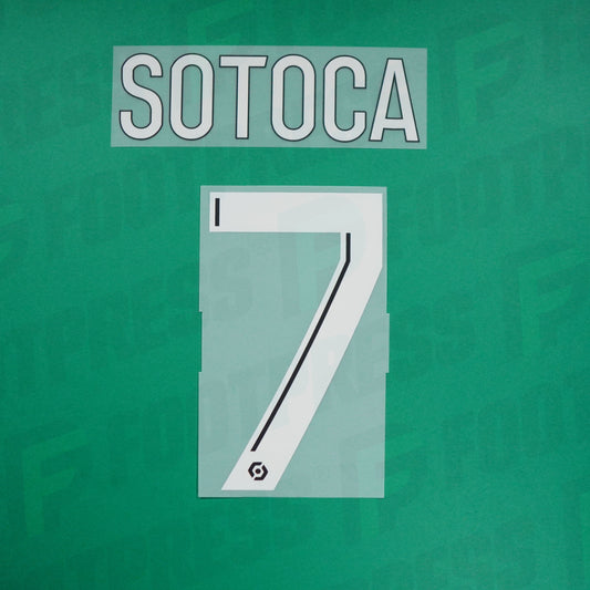 Flocage Officiel - RC Lens, Sotoca, 2023/2024, Away, Blanc