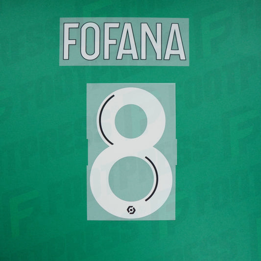 Official Nameset - RC Lens, Fofana, 2022/2023, Away, White