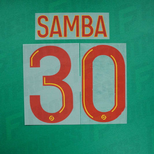 Flocado Oficial - Lente RC, Samba, 2022/2023, Local/Tercero, Rojo / Amarillo