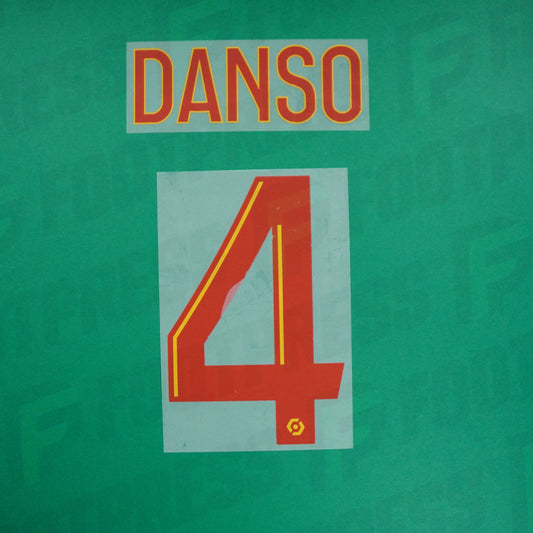 Flocado Oficial - Lente RC, Danso, 2022/2023, Primera/Tercera, Rojo/Amarillo