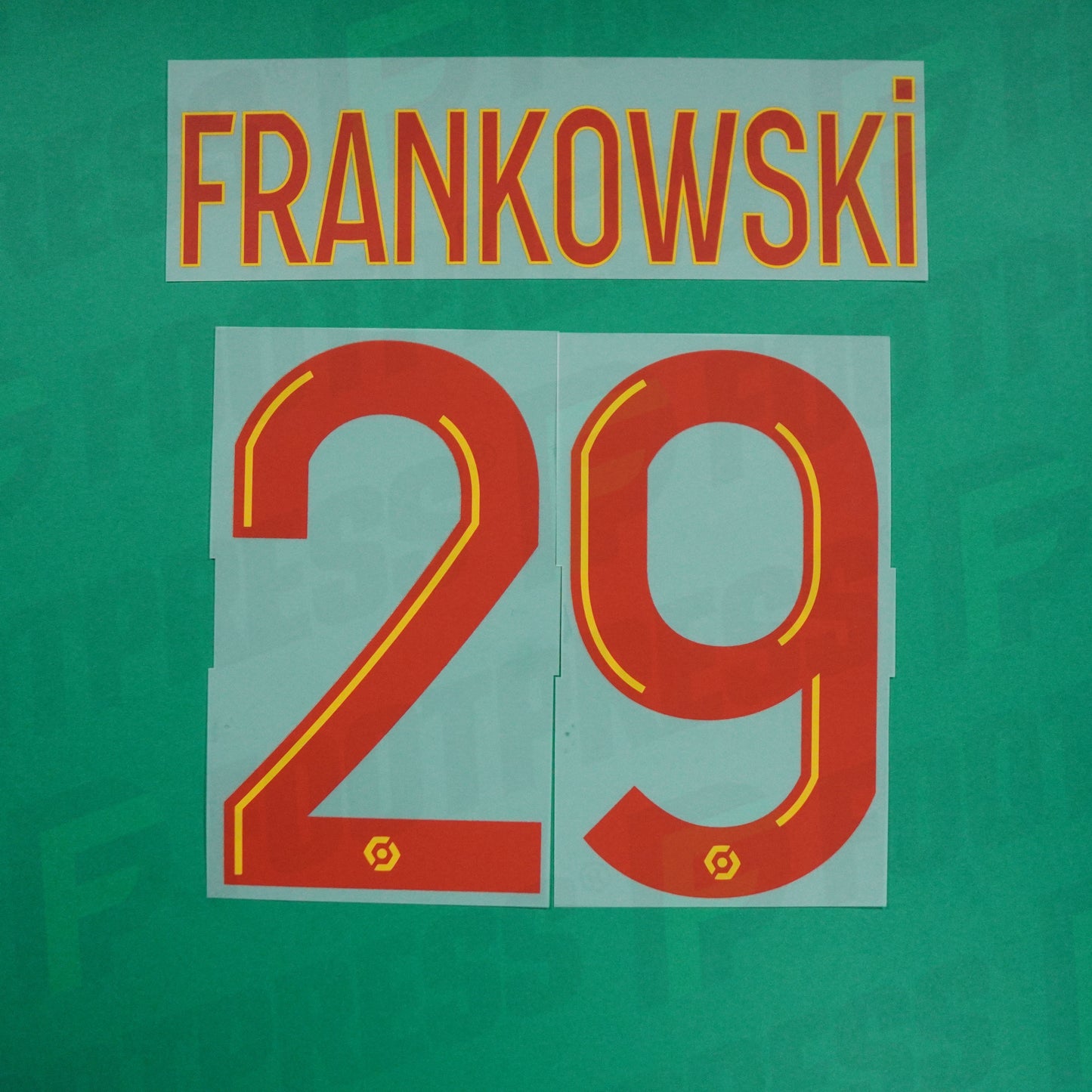 Flocage Officiel - RC Lens, Frankowski, 2023/2024, Home, Rouge/Jaune