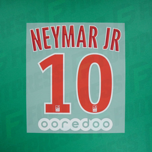 Official Nameset - Paris Saint-Germain KIDS, Neymar JR, 2018/2019, Home JUNIOR, Red (PSG)
