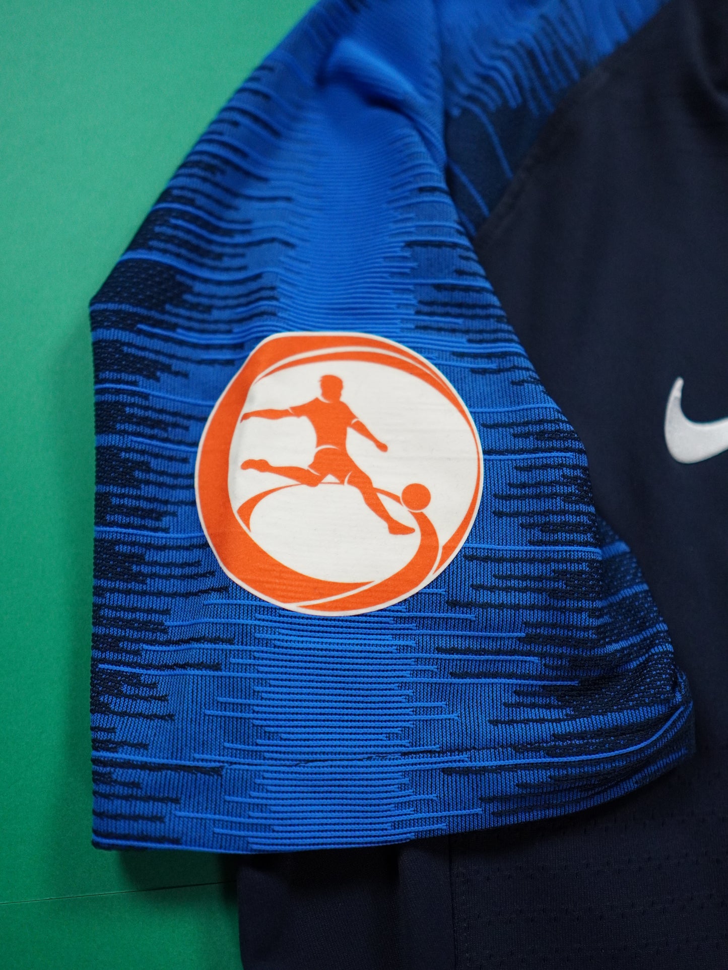 Maillot Officiel - France, 2018, Home, Porté, (L), N°#15, Patchs EURO U17 + Respect