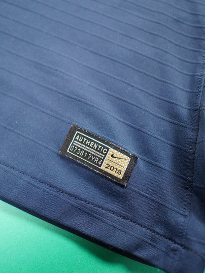 Maillot Officiel - France, 2018, Home, Porté, (L), N°#15, Patchs EURO U17 + Respect