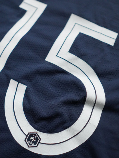 Maillot Officiel - France, 2018, Home, Porté, (L), N°#15, Patchs EURO U17 + Respect