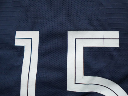 Maillot Officiel - France, 2018, Home, Porté, (L), N°#15, Patchs EURO U17 + Respect