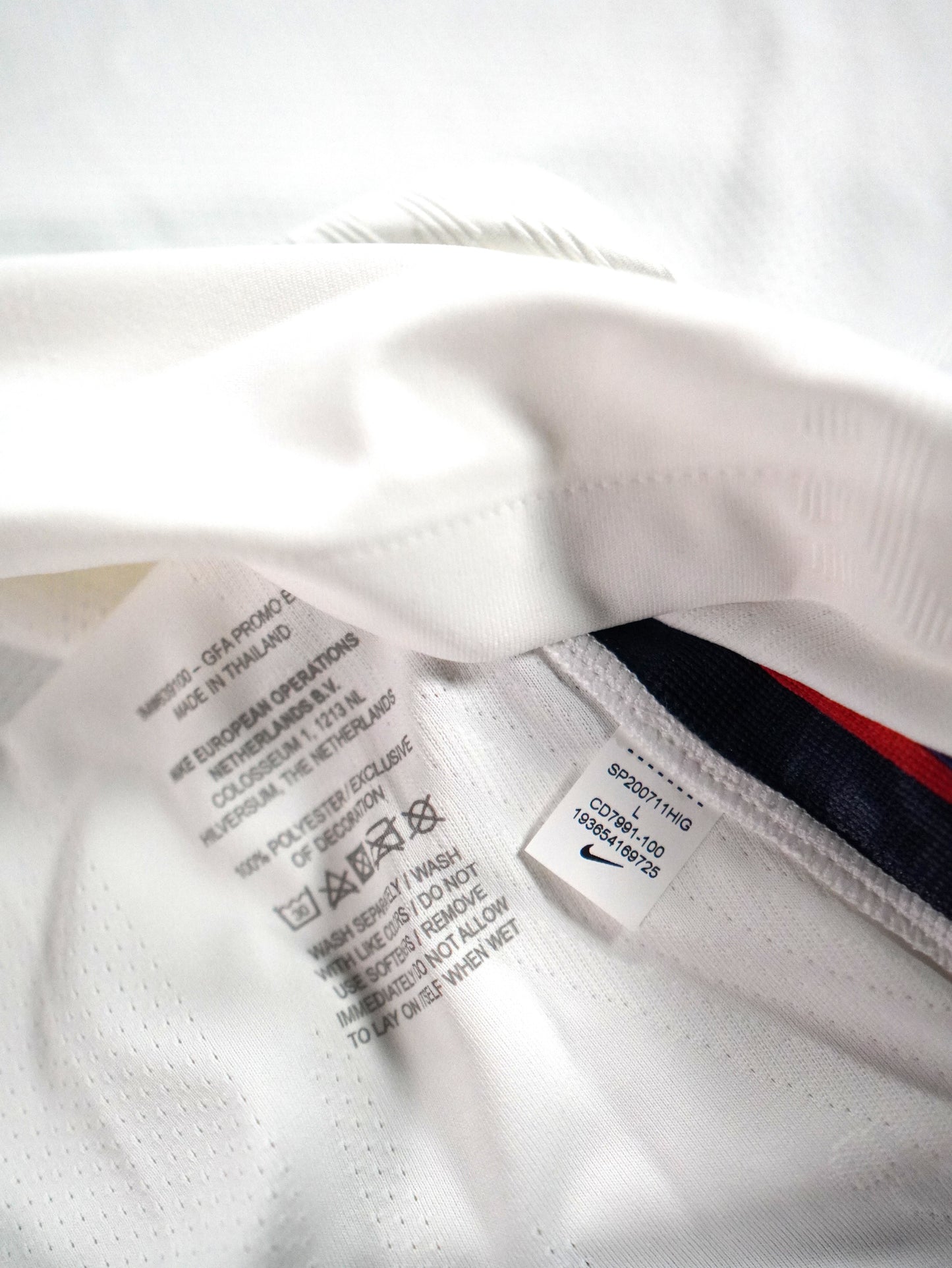 Maillot Officiel - Angleterre, 2020, Home, Stock Pro, (L), BNWT