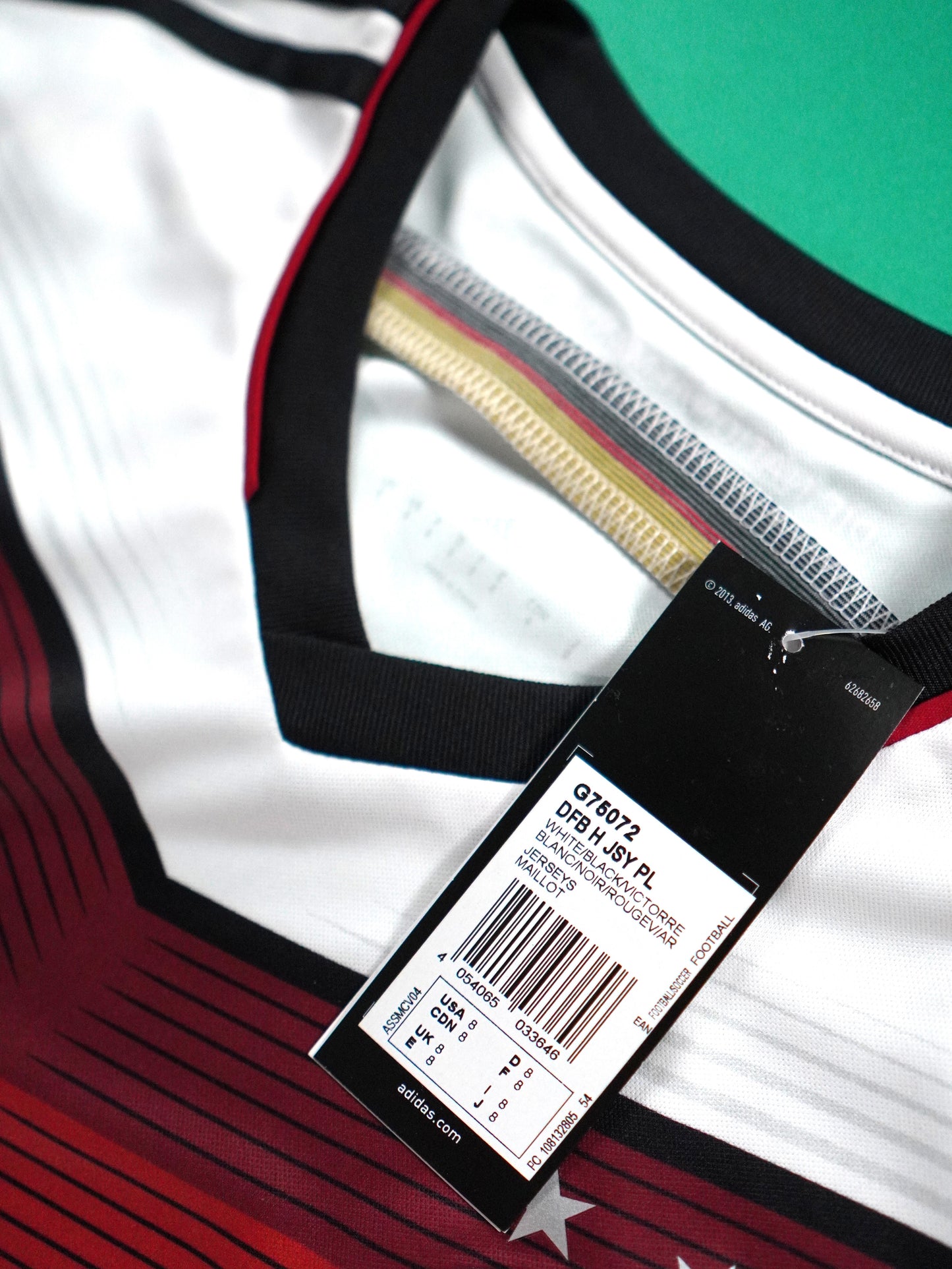 Maillot Officiel - Allemagne, 2014, Home, Stock Pro, 8 (Environ L), BNWT, Manches Longues