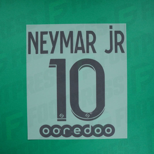 Official Nameset - Paris Saint-Germain KIDS, Neymar JR, 2020/2021, Fourth JUNIOR, Black (PSG)