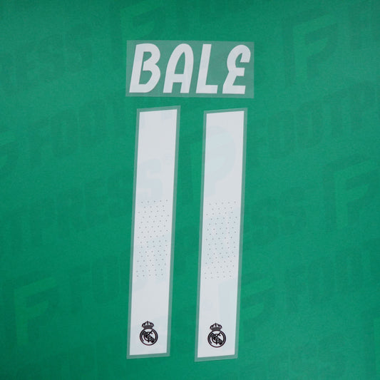 Flocado oficial - Real Madrid, Basilea, 2018/2019, Segunda, Blanco