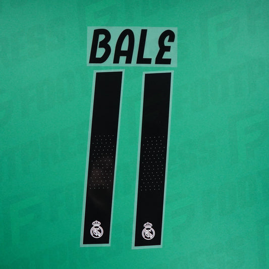 Flocage Officiel - Réal Madrid, Bale, 2018/2019, Home, Noir