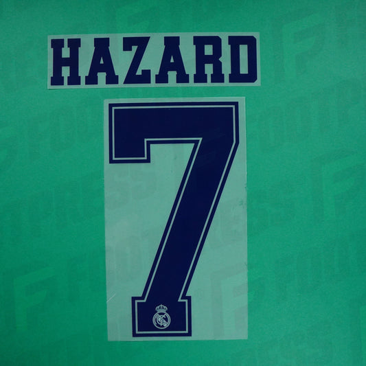Flocado Oficial - Real Madrid, Hazard, 2019/2020, Visitante, Azul