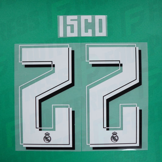 Flocado Oficial - Real Madrid, Isco, 2015/2016, Segunda, Blanco