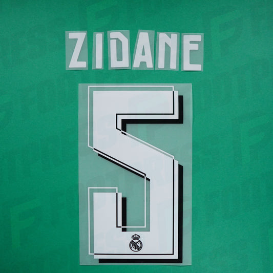 Flocado Oficial - Real Madrid, Zidane, 2015/2016, Segunda, Blanco