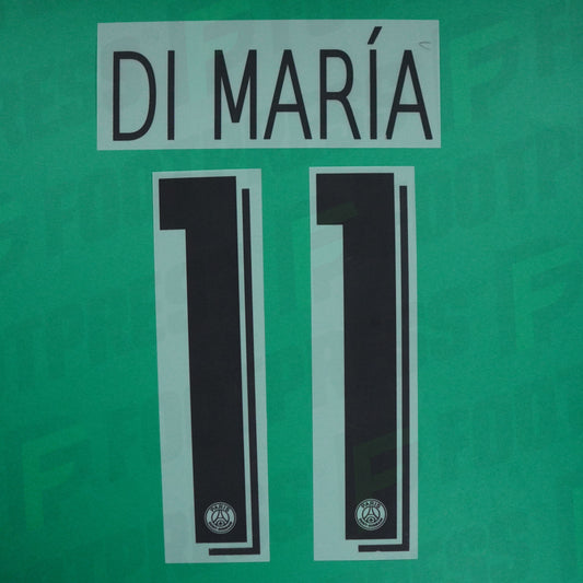 Flocado Oficial - Paris Saint-Germain, Di Maria, 2019/2020, Visitante LDC, Negro (PSG)