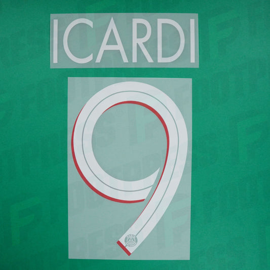 Flocado Oficial - Paris Saint-Germain, Icardi, 2020/2021, Local LDC, Rojo/Blanco (PSG)