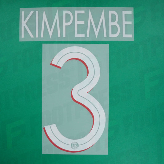 Flocado Oficial - Paris Saint-Germain, Kimpembe, 2020/2021, Local LDC, Rojo/Blanco (PSG)