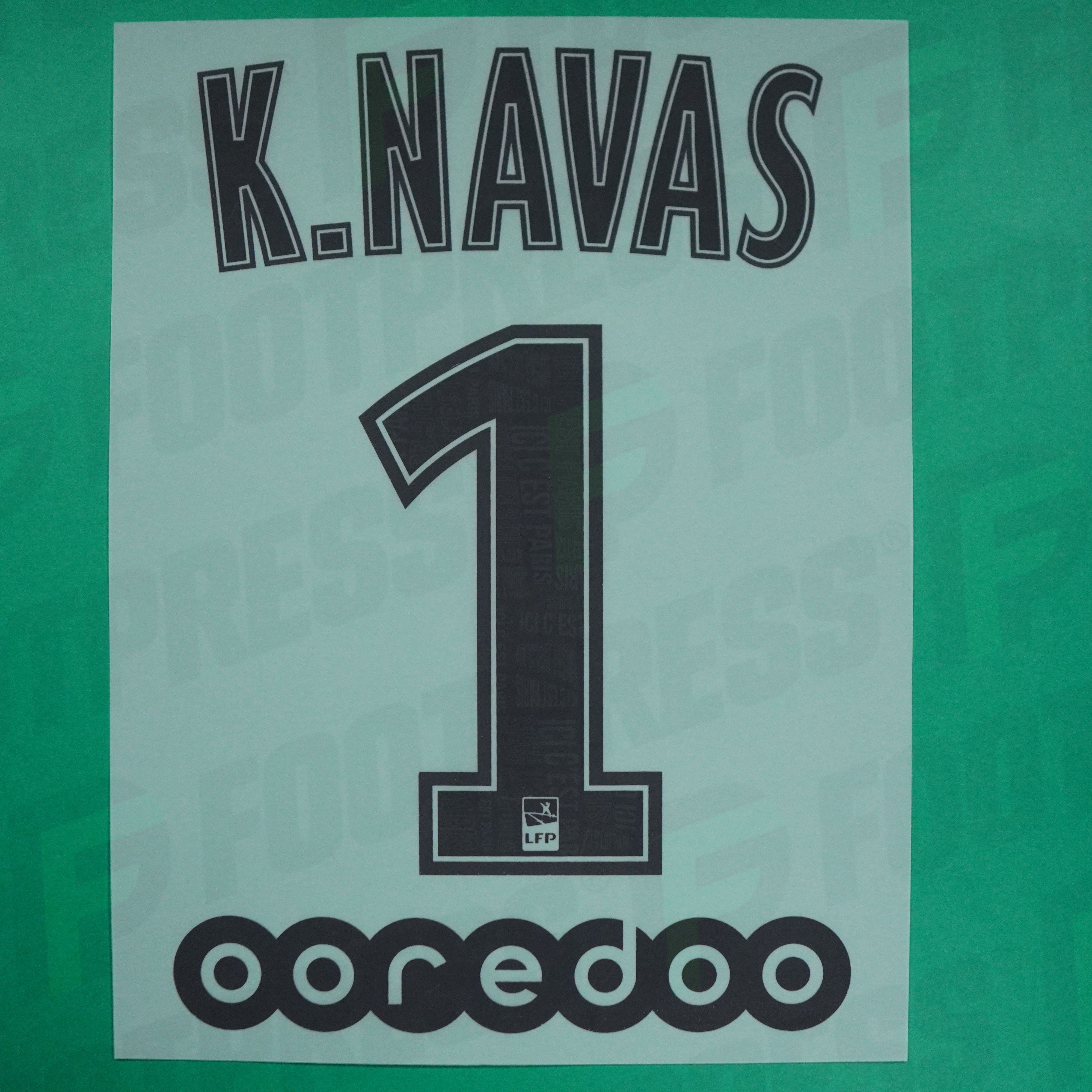 Flocage Officiel - Paris Saint-Germain, Navas, 2019/2020, Away, Noir Flocage Officiel - Paris Saint-Germain, Navas, 2019/2020, Away, Noir
