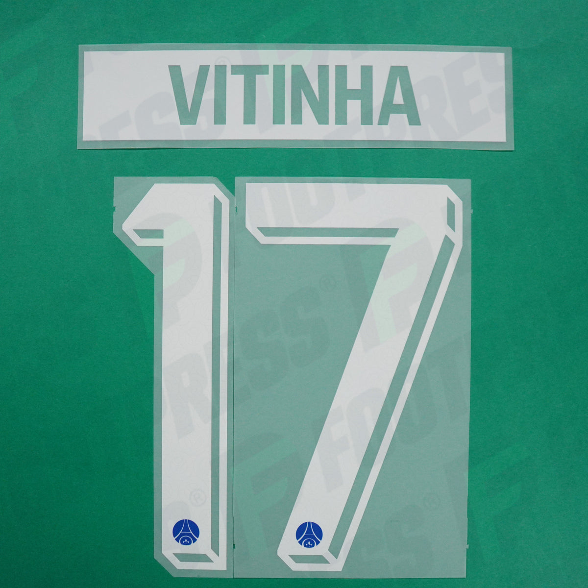 Flocage Officiel - Paris Saint-Germain, Vitinha, 2026/2027, Home LDC, Blanc/Bleu