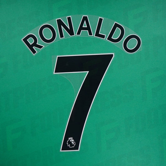 Official Nameset - Manchester United, Ronaldo, 2019/2023, Premier League, Black