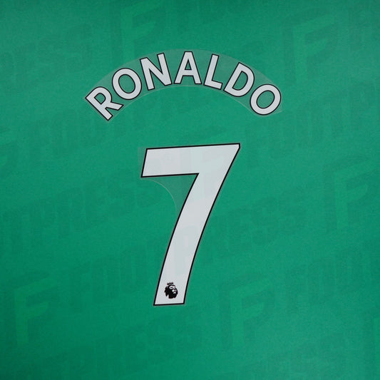 Flocage Officiel - Manchester United ENFANT, Ronaldo, 2021/2022, Home JUNIOR, Blanc