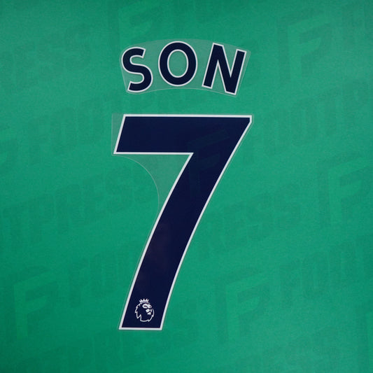 Official Nameset - Tottenham, Son, 2019-2023, Premier League, Blue