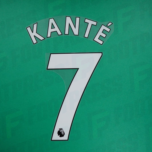 Official Nameset - Chelsea, Kanté, 2019-2023, Premier League, White