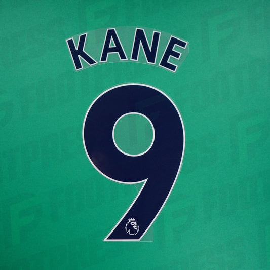 Official Nameset - Tottenham, Kane, 2019-2023, Premier League, Blue