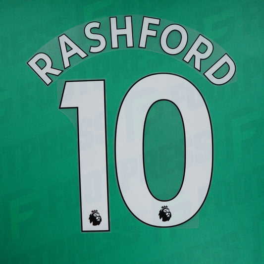 Impresión Oficial - Manchester United, Rashford, 2019-2023, Premier League, Blanco