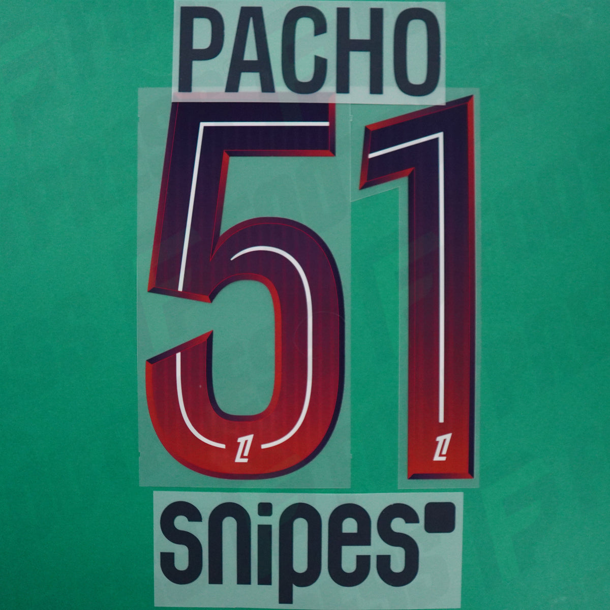 Flocage Officiel - Paris Saint-Germain, Pacho, 2026/2027, Away + Snipes, Bleu foncé/Rouge