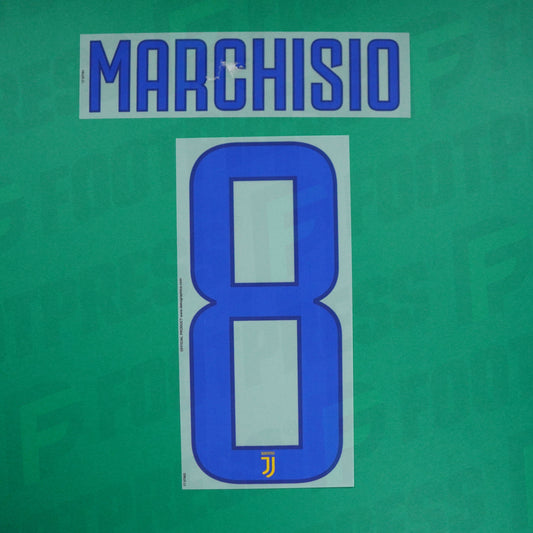 Flocage Officiel - Juventus Turin, Marchisio, 2017/2018, Away, Bleu