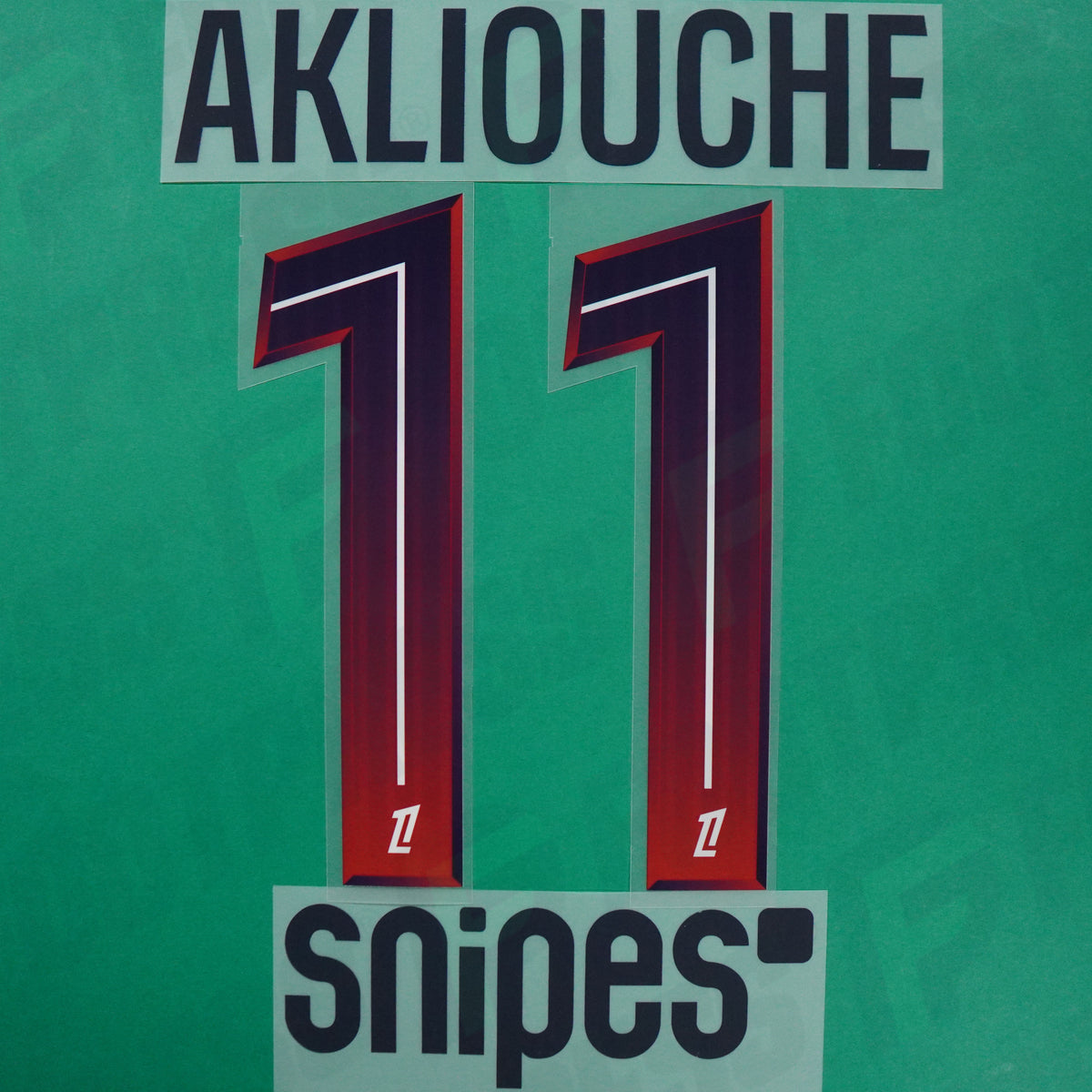 Flocage Officiel - Paris Saint-Germain, Akliouche, 2026/2027, Away + Snipes, Bleu foncé/Rouge