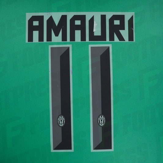 Flocado Oficial - Juventus Turin, Amauri, 2010/2011, Visitante, Negro