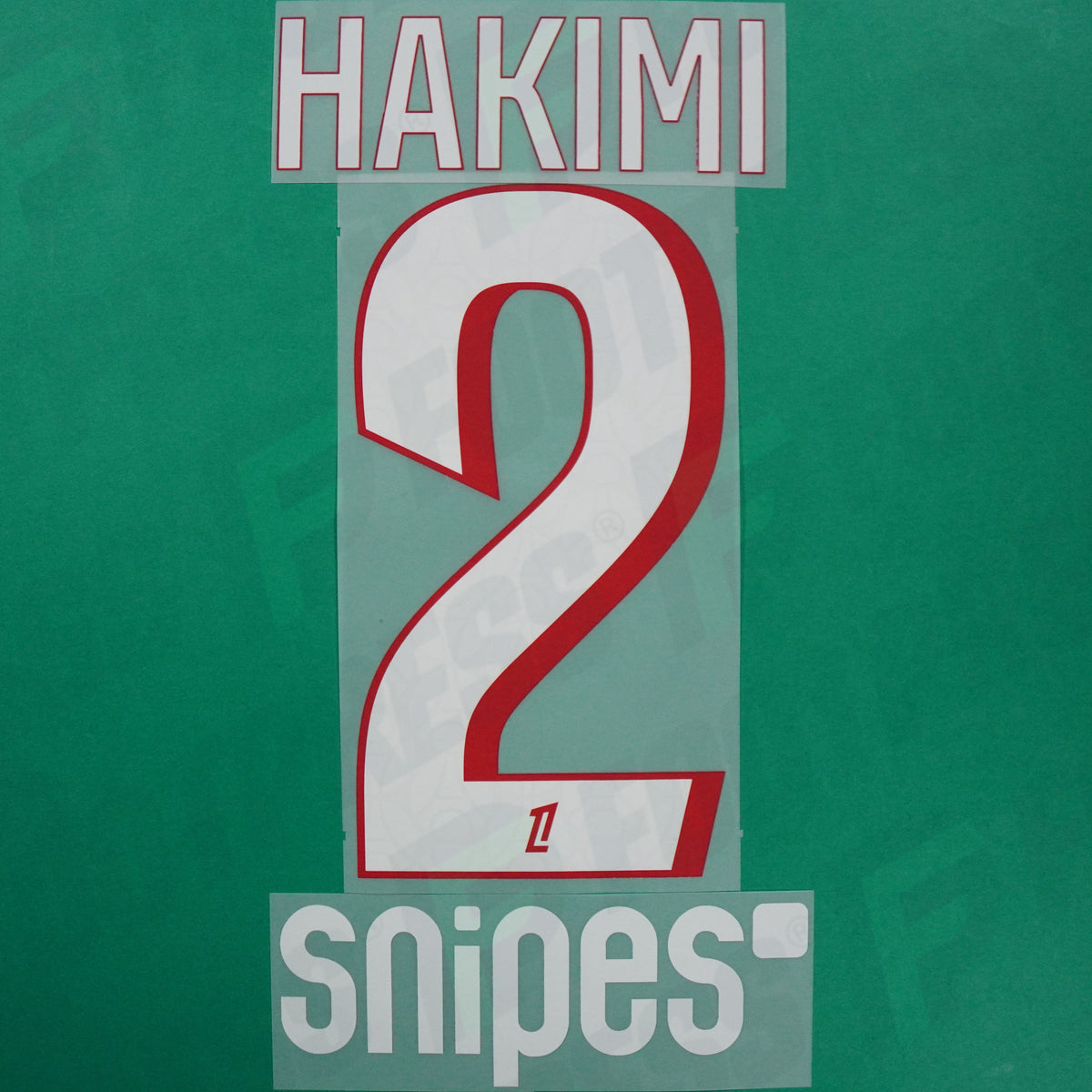 Flocage Officiel - Paris Saint-Germain, Hakimi, 2026/2027, Home + Snipes, Blanc/Rouge