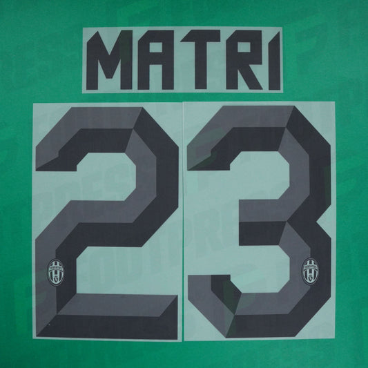 Flocado Oficial - Juventus Turin, Matri, 2010/2011, Visitante, Negro