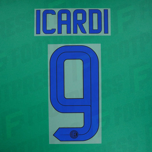 Official Nameset - Inter Milan, Icardi, 2015/2016, Away, Blue