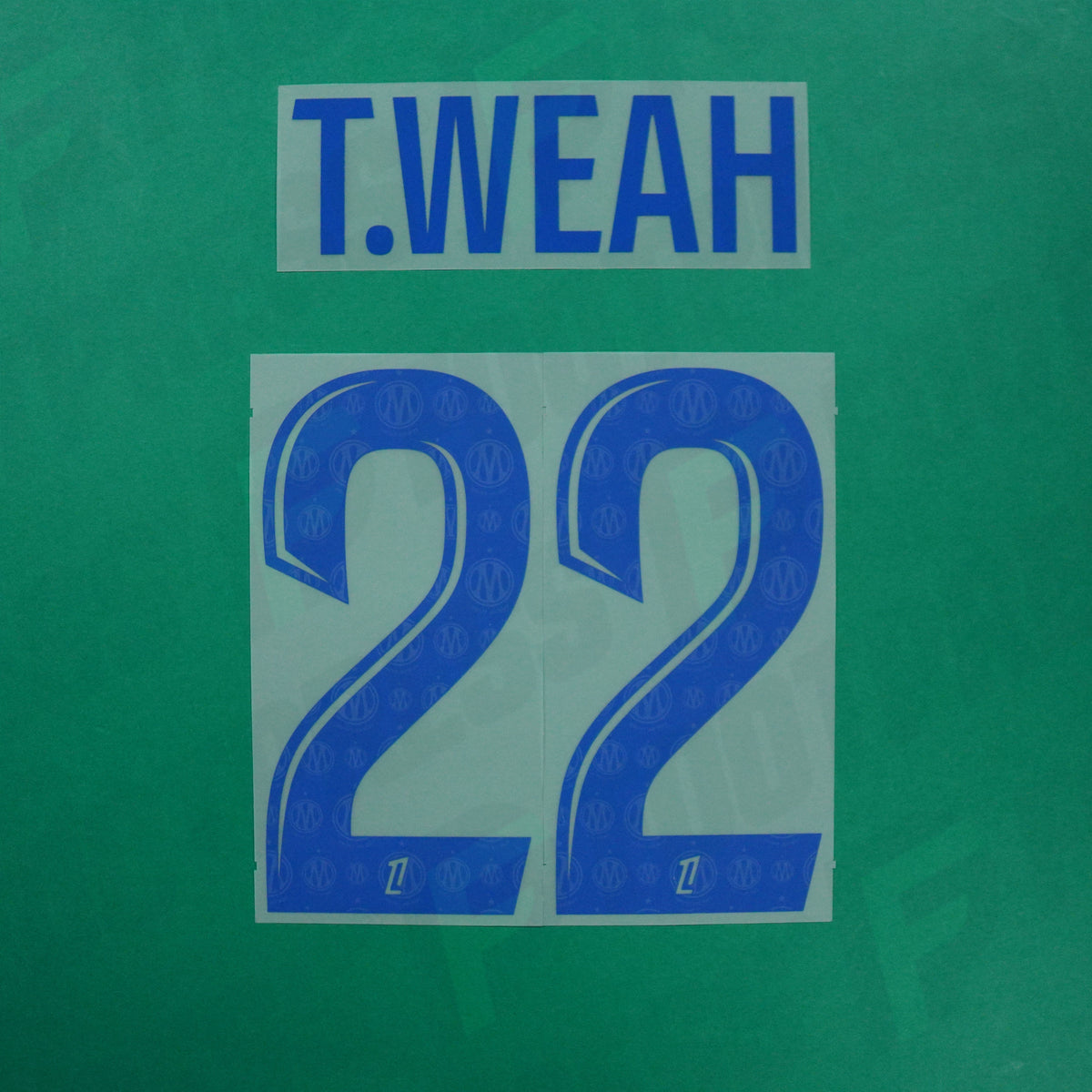 Flocage Officiel - Olympique de Marseille, Weah, 2026/2027, Home, Bleu foncé
