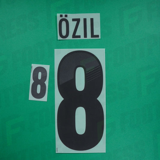 Official Nameset - Germany, Ozil, 2012, Home, Black