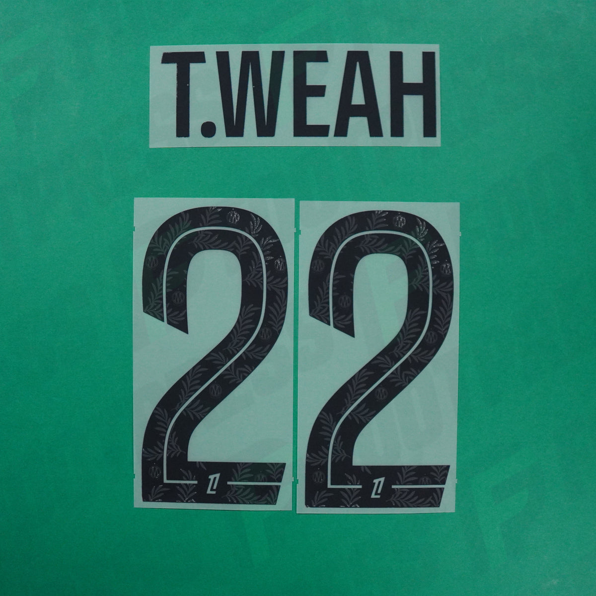 Flocage Officiel - Olympique de Marseille, Weah, 2026/2027, Third, Noir
