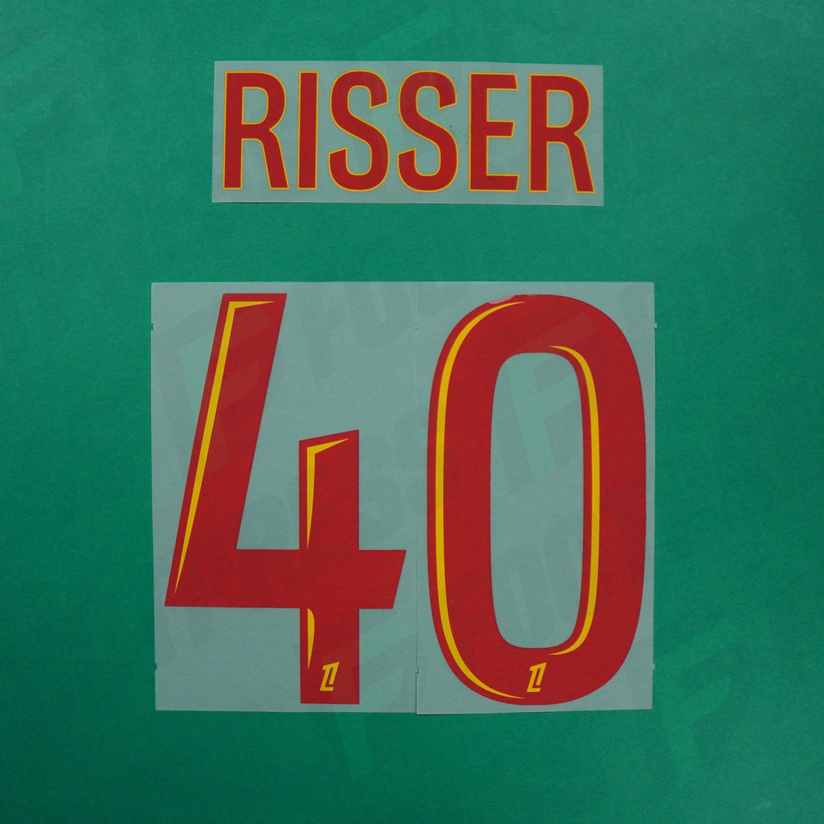 Flocage Officiel - RC Lens, Risser, 2025/2026 2026/2027, Gardien, Rouge/Jaune